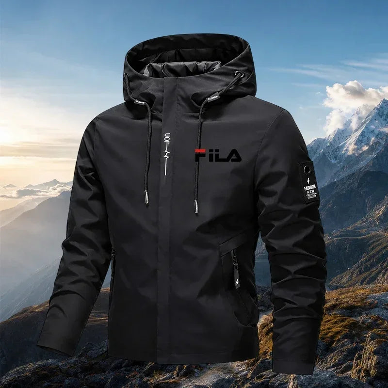 Bestseller Herren-Outdoor-Funktionsjacke, bequem und leicht, wasserdichte Kapuzenjacke zum Radfahren und Wandern, winddicht