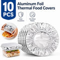 Easy Use Quick Cover Reusable Multi-Size Aluminum Foil Food Covers Eco-Friendly Kitchen Bowl and Dish Storage Lids No-Mess Home Use