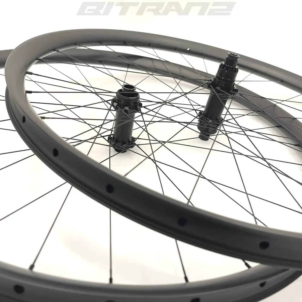 29er Light Bicycle Ruedas XC Boost de Carbono 23mm Asimetría Disco 28/30/32/34/36mm Goldix M160SL Ratchet Juego de Ruedas Tubeless para Bicicleta de Montaña