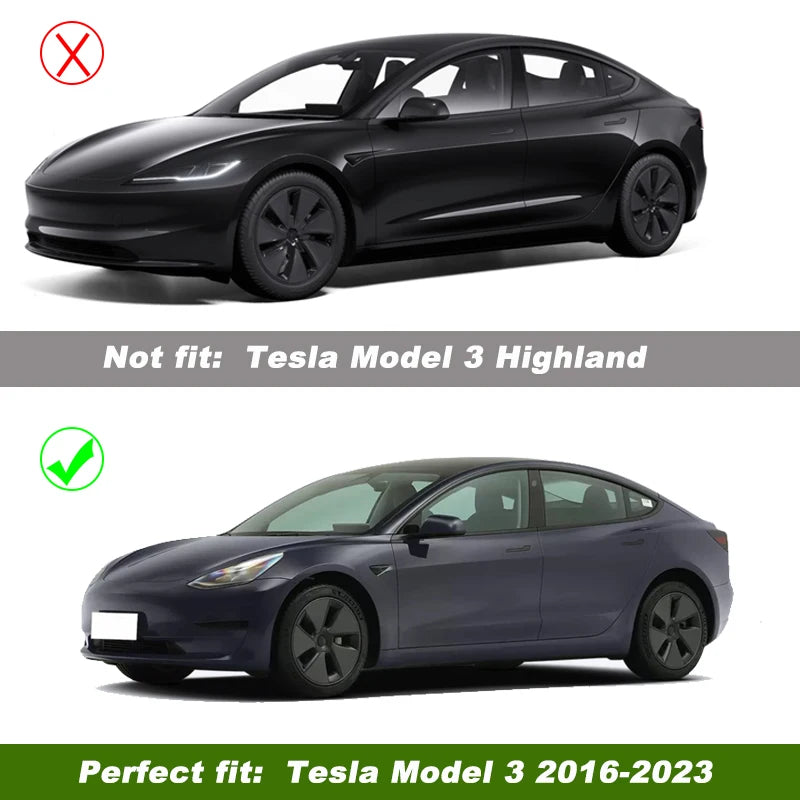 4PCS Hub Cap Performance Replacement Wheel Cap Automobile Full Rim Cover Accessories for Tesla Model 3 18 Inch Hubcap 2018-2023