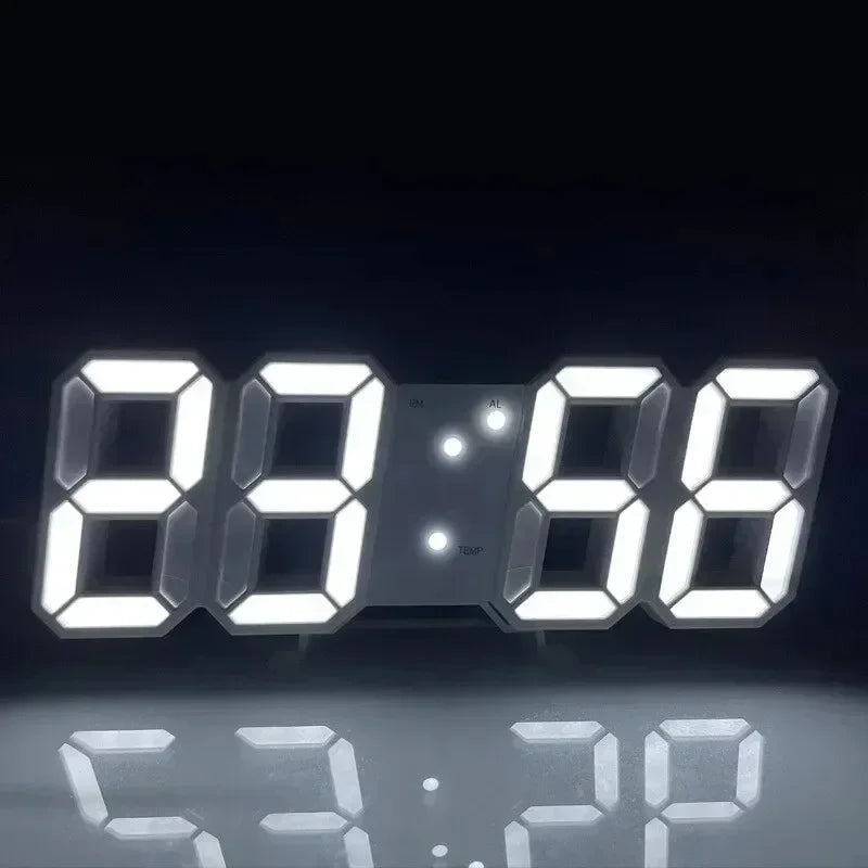 Decoración Digital para Escritorio del Dormitorio Relojes Led Reloj de Pared Sala de Estar Despertador Moderno Hogar y Decoración Decoración de Mesa Electrónica