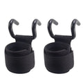 2pc Weight Lifting Hook Grips With Wrist Wraps Hand-Bar Wrist Strap Gym Fitness Hook Weight Strap Pull-Ups Power Lifting Gloves