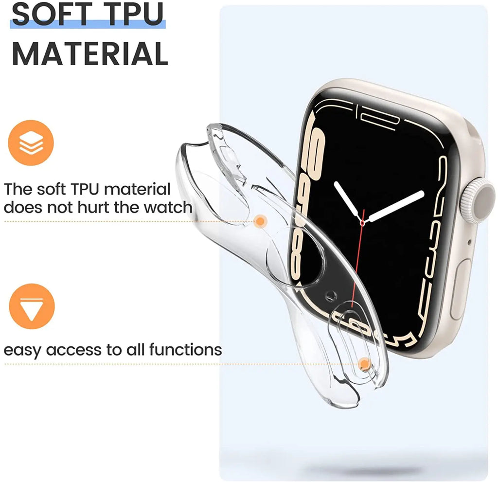 Strap for Apple Watch Band 45MM 44MM iWatch 41MM 40MM Wrist Bracelet Screen Protector Case Apple Watch Series 8 7 SE 6 5 4 3 Ban