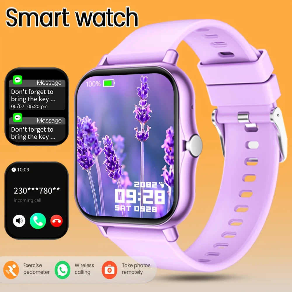 The Highly Sought-after Multi-functional Smartwatch of 2026 Features a Full Touch Display, Silicone Strap