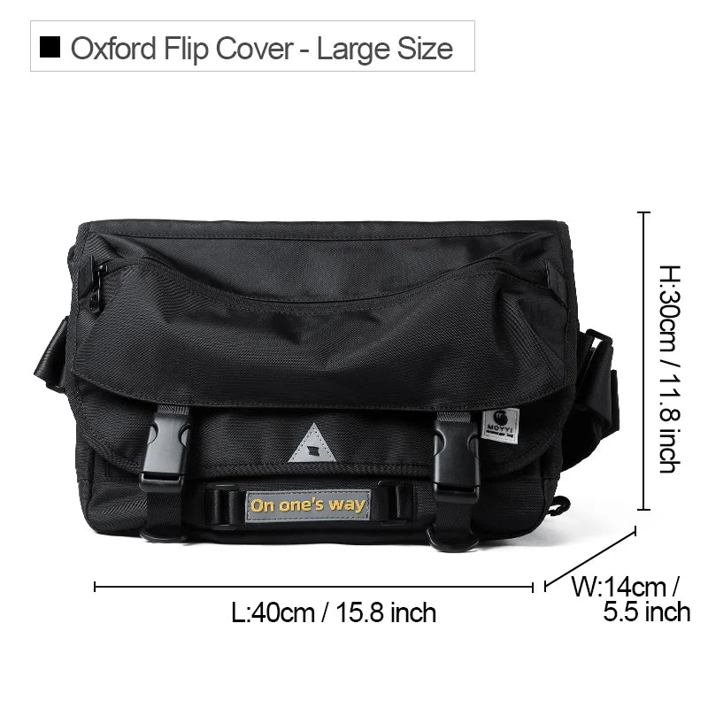 MOYYI Men Crossbody Bag Casual Trendy Waterproof Large Capacity Lightweight Bags For Teenage Daily Life Shoulder Messenger Bag