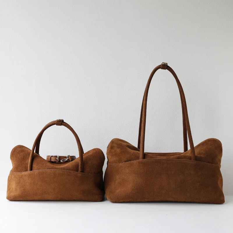 Vintage Suede Shoulder Bags Women Luxury Bags Designers Leather Fashion Rectangular Top handle Bags 2026 Autumn Winter