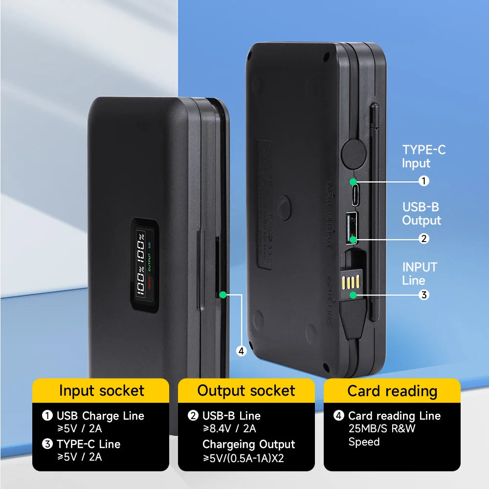Chargeur et boîtier de rangement pour batterie PALO EN-EL15 ENEL15 EN EL15, pour Nikon D500 D600 D610 D750 D800 D800E D810 D810A D7000 D7100 D7200