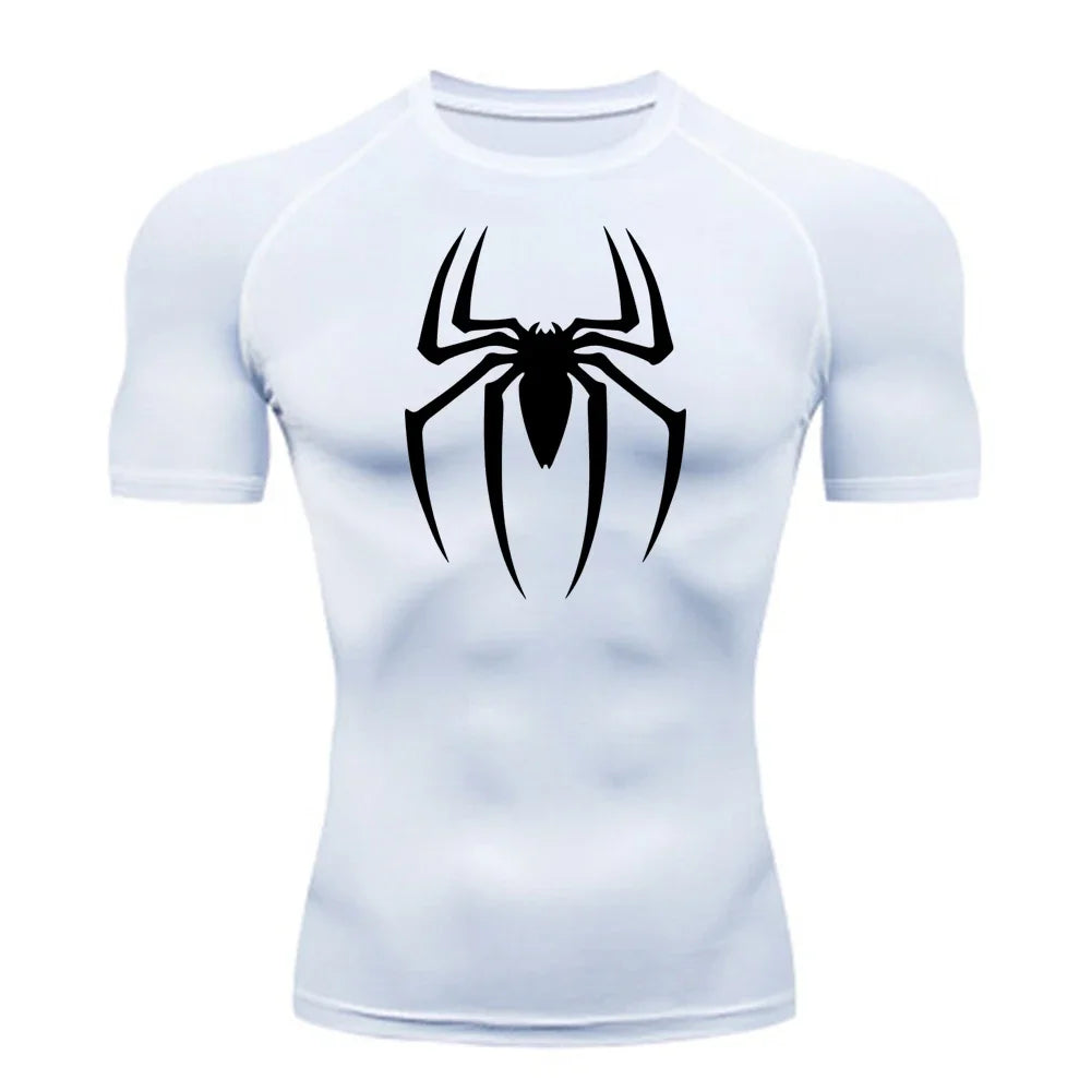 Sportliches Herren-T-Shirt mit Spinnenprint