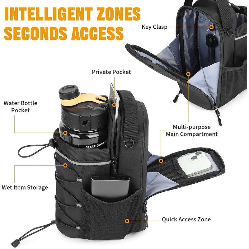 Magnetic Crossbody Water Bottle Holder for Fitness and Running