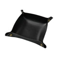 1PC 25X25CM Leather Tray Foldable Table Storage Box Jewelry Key Coin Desk Top Organizer Entryway Nightstand Home  Decoration