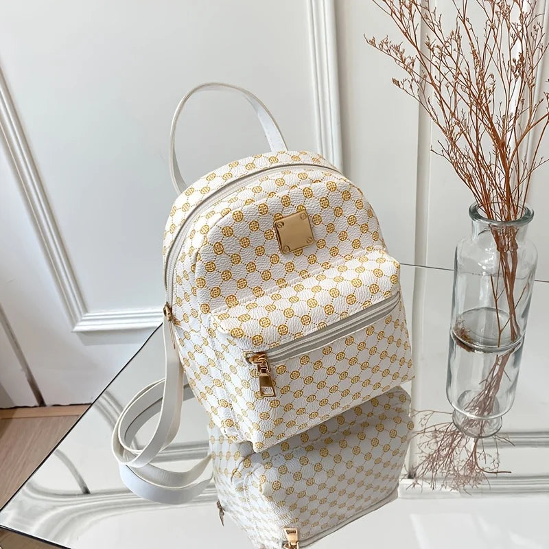 1Pc Women's Stylish Versatile Backpack for Work and Commuting, Mini Backpack, Handbag for Girls and Women