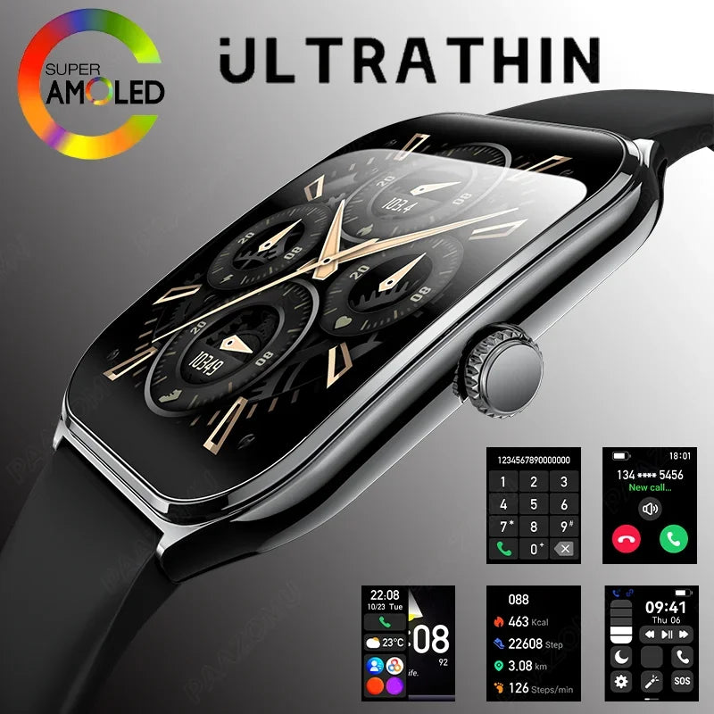 paazomu MT61 1.96″ AMOLED smartwatch with Bluetooth calls