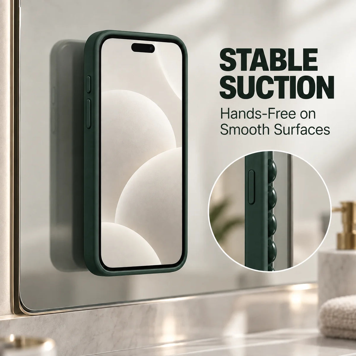 Luxury 2IN1 Silicone Suction Cup Bracket Phone Case For iPhone 18 16 15 14 13 12 11 17 Pro Max Plus Shockproof Phone Accessory