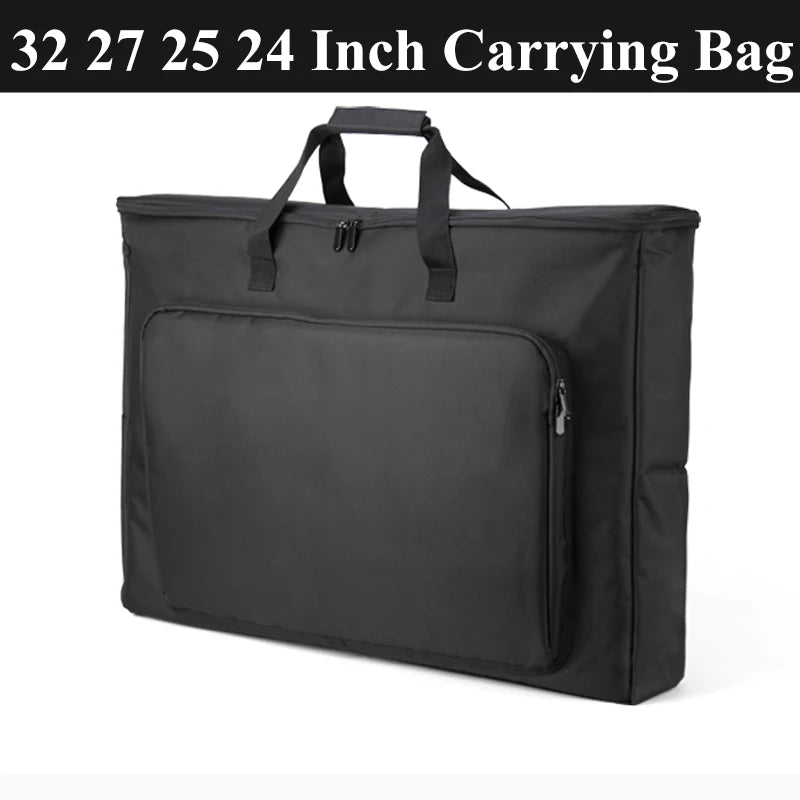 24/25/27/32 Inch Monitor Carrying Bag with Cushioning Foam Shockproof Full Protection Traveling Portable Computer Screen Case