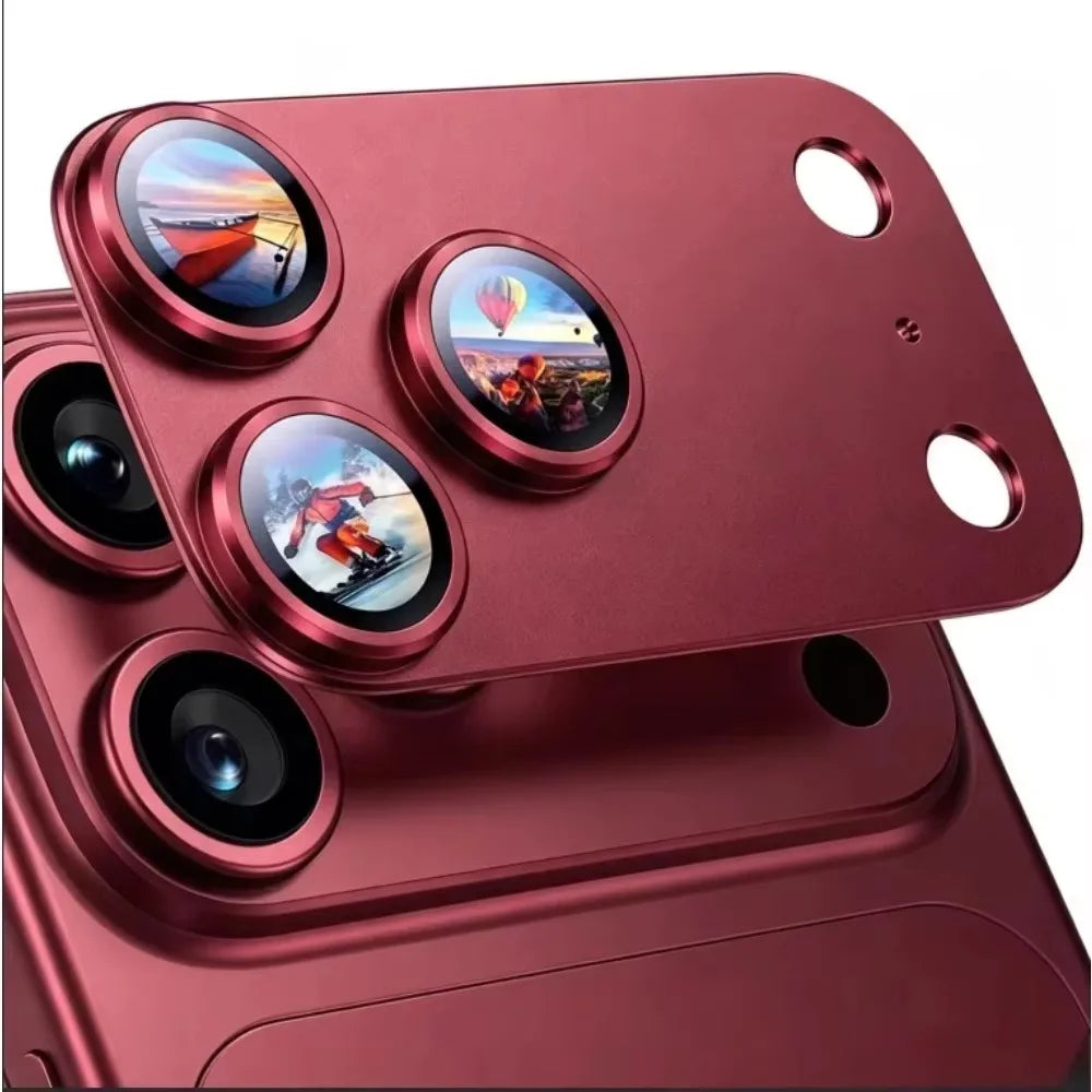 New Aluminium Alloy Camera Lens Protector For iPhone 17 18 Pro Max 18 Fold Ultra Air Metal Glass Camera Cover Protective Film
