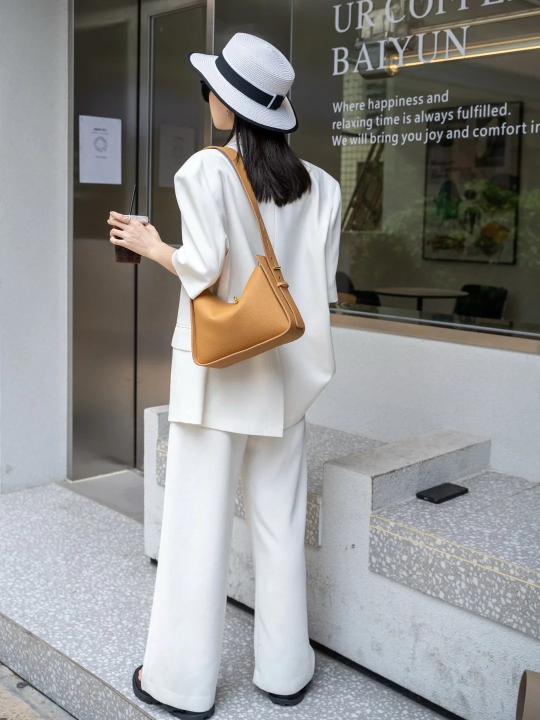 New Genuine Leather Luxury Designer Women Shoulder Crossbody Underarm Bags Cowhide Ladies Large Capacity Tote Bag Fashion Purse