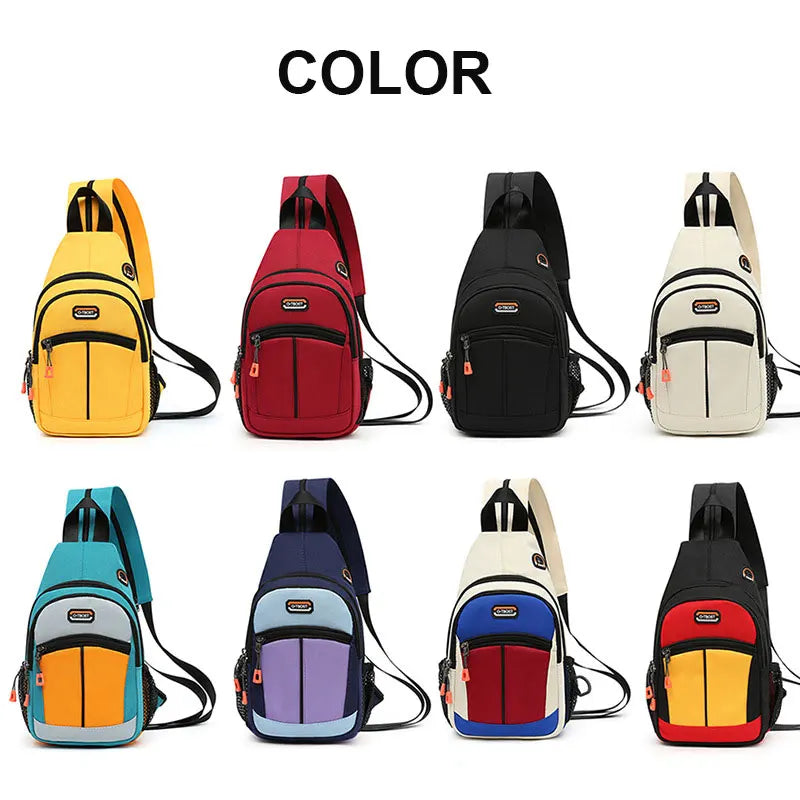 Oxford Fabric Crossbody Chest Bag