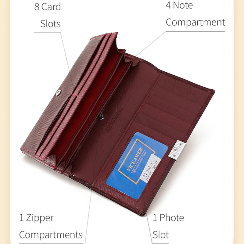 Free Gift 2026 New Diamonds Women's Patent Leather Wallet Long Fashion Patchwork Money Bag Ladies Purse Card Holder AE207-1