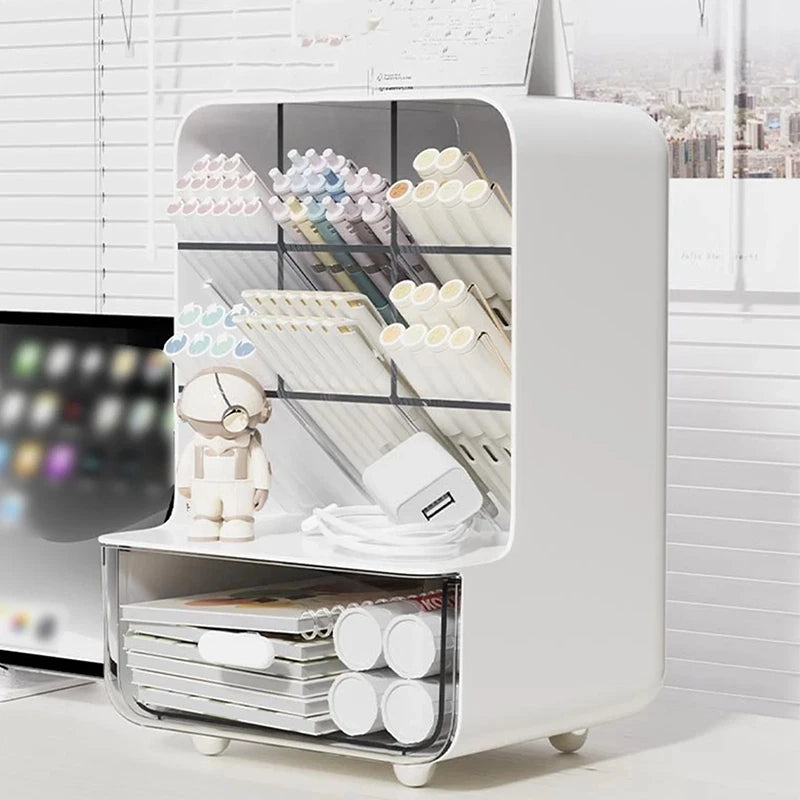 Clear Multi-Layer Plastic Pen Organizer