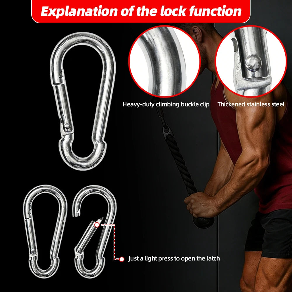 Triceps Rope and 360° V Handle Set for Home Gym Machines