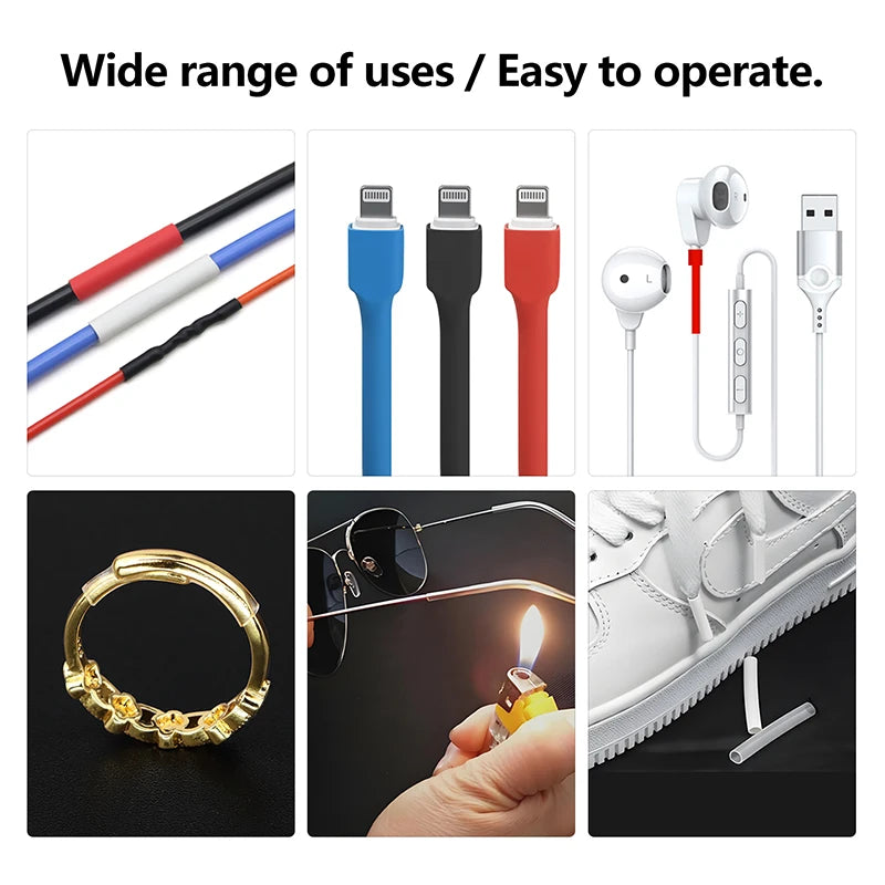 2:1/3:1/4:1 Heat Shrink Tubing Set, 73–900 Pieces, Cable Repair Kit, Wire Insulation and Heat-Resistant Protective Sleeving