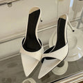 Mules donna Liyke verniciate con fascia e base a punta