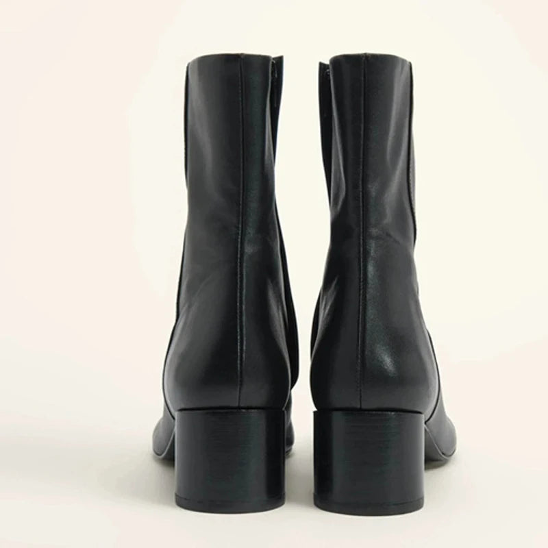 Stivaletti donna Liyke con zip e tacco arrotondato