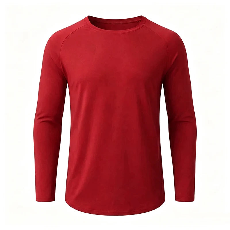 Maglia uomo in cotone a maniche lunghe