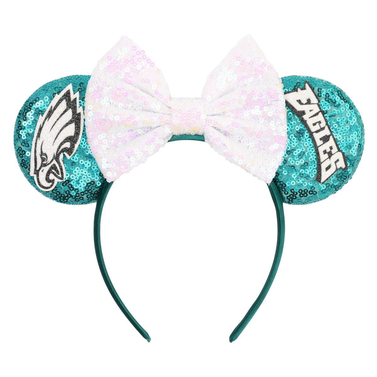 2026 New Style Sequin Ear Headband Sequin Bows Girl Adult Kids Halloween Party Cosplay Hair Accessories Princess Hairband