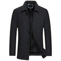 Men Winter Wool Blends Cashmere Trench Coats New Man Fleece Warm Winter Coats High Quality Male Business Casual Wool Blends 4XL