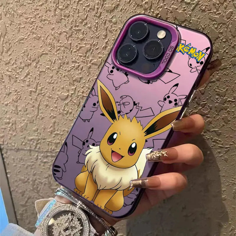 Eevees Gengars P-Pokemons Anime Case For iPhone 13 14 15 16 Plus 17 Pro Max 16e 17E 17 Air 11 12 18 Pro Shockproof Fundas Cover