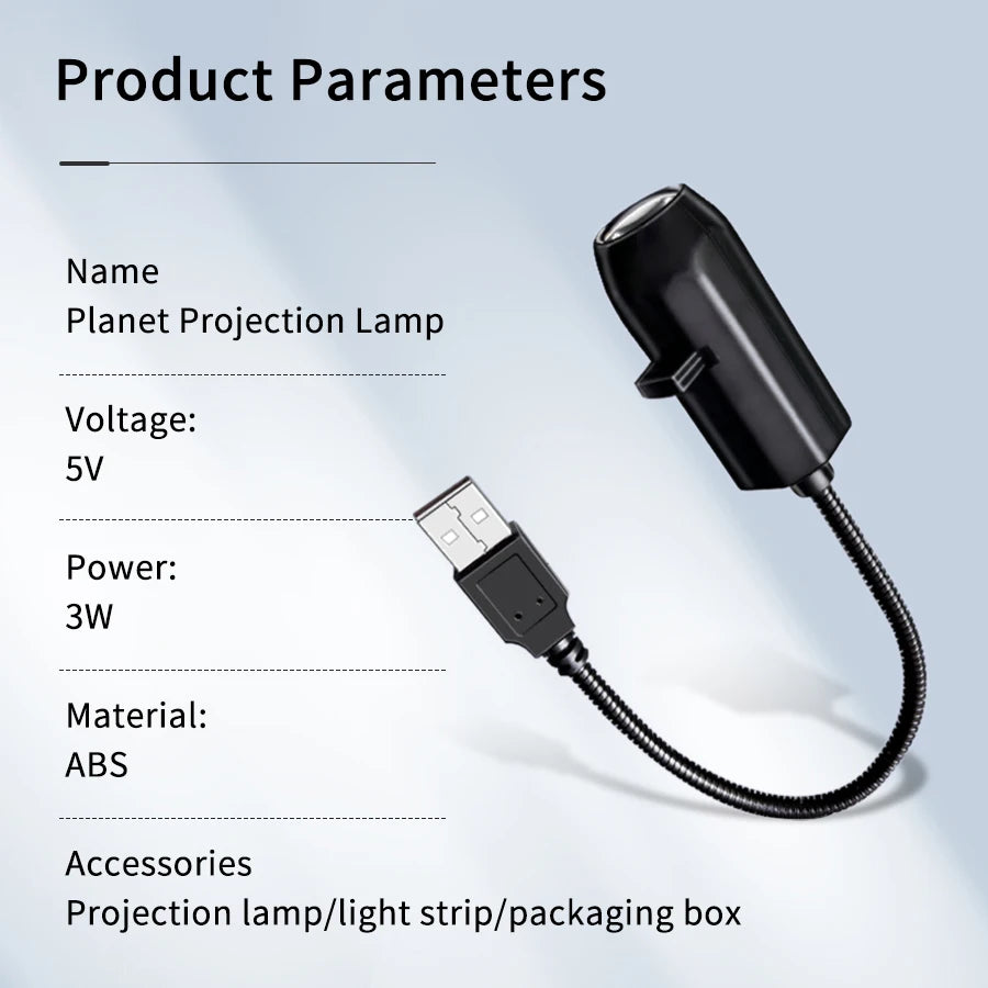 Projektionslicht 5V USB-Direktanschluss Planeten Weihnachten/Halloween Motiv-Wechsellicht Deckenprojektionslicht für Schlafzimmer