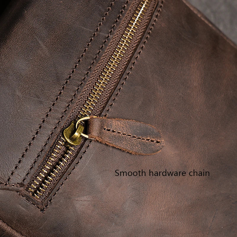 LEATHFOCUS Genuine Leather Crossbody Phone Bag