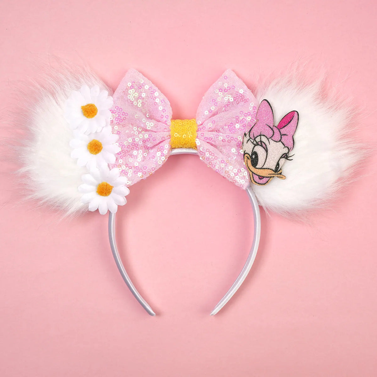 2026 New Style Sequin Ear Headband Sequin Bows Girl Adult Kids Halloween Party Cosplay Hair Accessories Princess Hairband