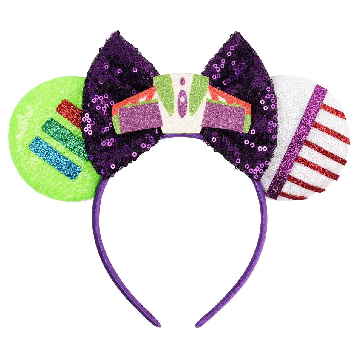 2026 New Style Sequin Ear Headband Sequin Bows Girl Adult Kids Halloween Party Cosplay Hair Accessories Princess Hairband