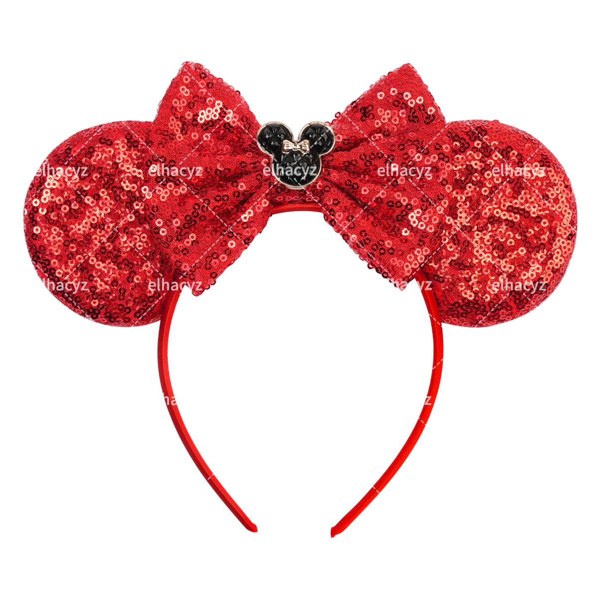 2026 New Style Sequin Ear Headband Sequin Bows Girl Adult Kids Halloween Party Cosplay Hair Accessories Princess Hairband