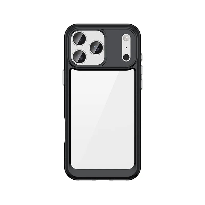 For iPhone 18 Pro Max Case Luxury Silicone Clear PC TPU Protector Case For iPhone 18 Pro Max Cover Shockproof Case