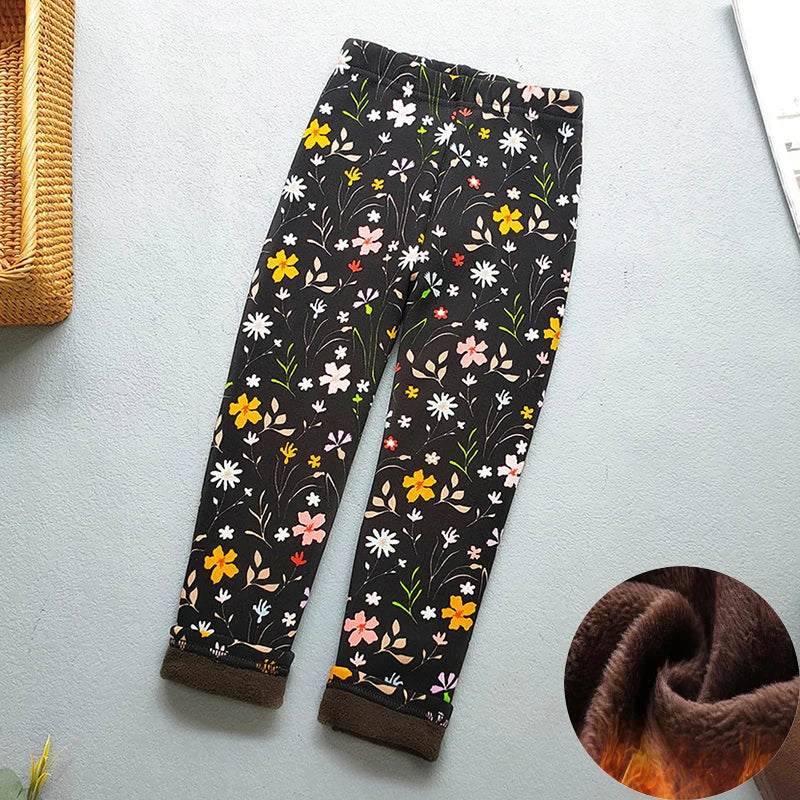 Children’s Fleece-Lined Printed Leggings