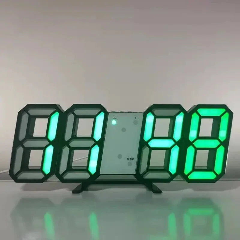 Decoración Digital para Escritorio del Dormitorio Relojes Led Reloj de Pared Sala de Estar Despertador Moderno Hogar y Decoración Decoración de Mesa Electrónica