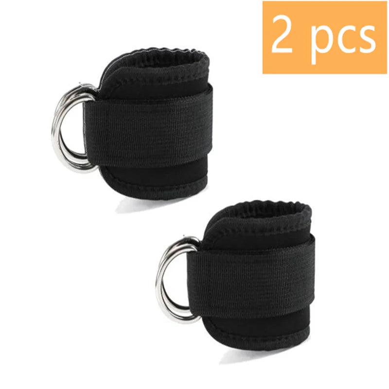 Adjustable Ankle Cuffs with Double D-Rings for Cable Training