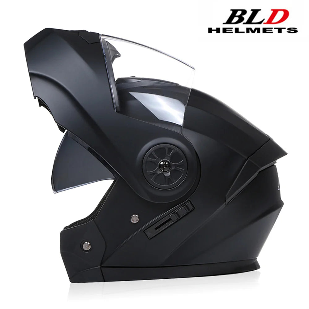 Modular Double Sun Visor Mtorcycle Helmet Men Women Classic Flip Up Riding DOT ECE Approved Racing Protective Casco Capatece