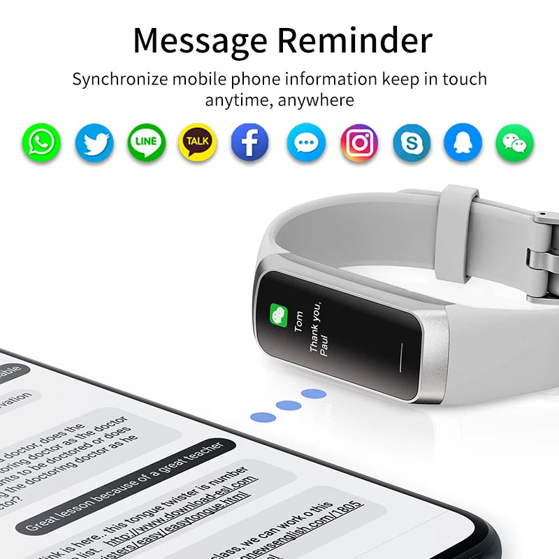 LIGE AMOLED Bluetooth Smartwatch