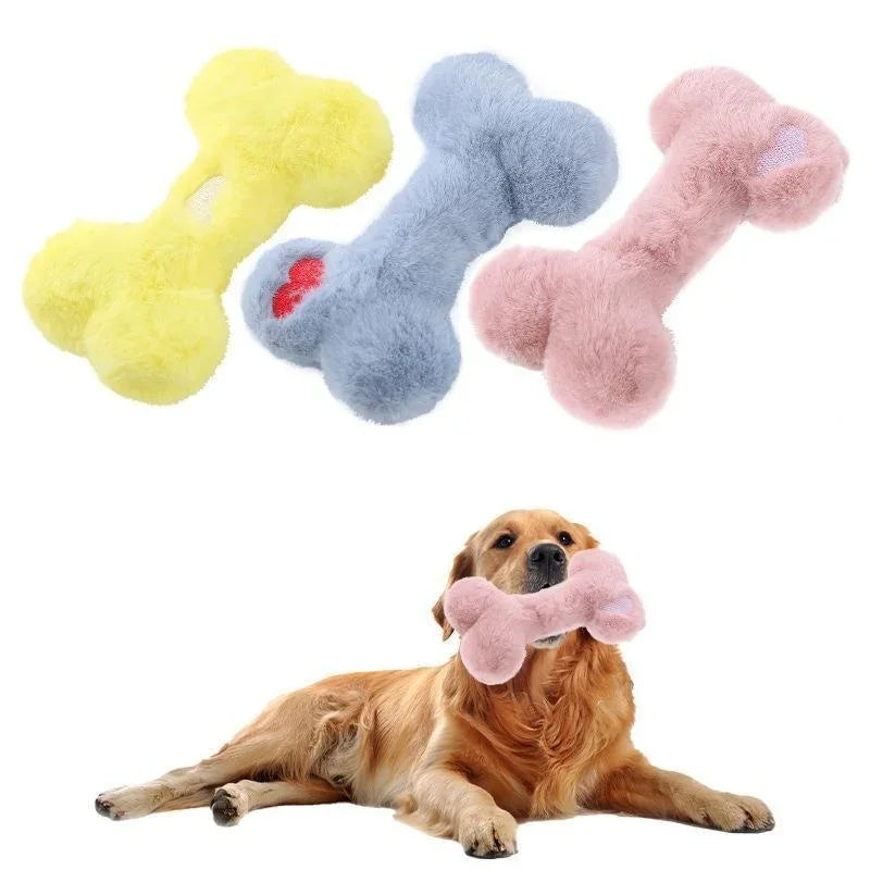 Juguetes para perros diseño de hueso Juguete de peluche para mascotas Juguete interactivo para perros Juguete para gatos Accesorios para mascotas  Juguetes para perros