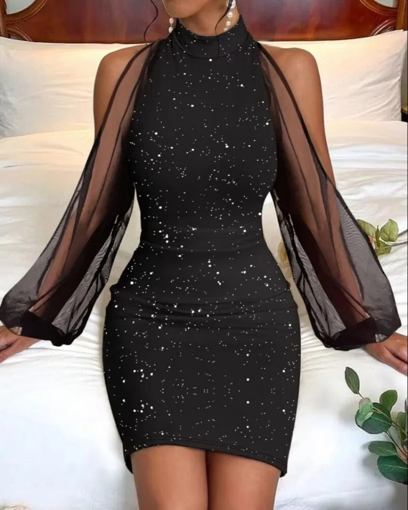 Mini abito donna con maniche a lanterna — immagine 1