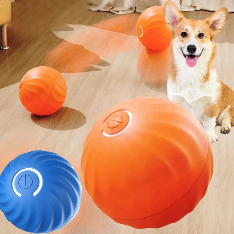 Pelota de juguete para mascotas Pelota de juguete para perros con movimiento automático Pelota de juguete inteligente USB saltar girar juguete interactivo para morder para perros pelota de juguete para cachorros