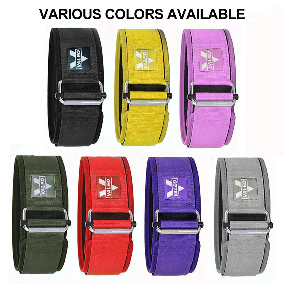 Adjustable Weightlifting Belt with Metal Buckle