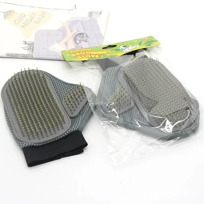 Gant de toilettage pour animaux, gant d'épilation pour chiens et chats, accessoire de brossage doux et efficace, produit de massage et de bain pour animaux