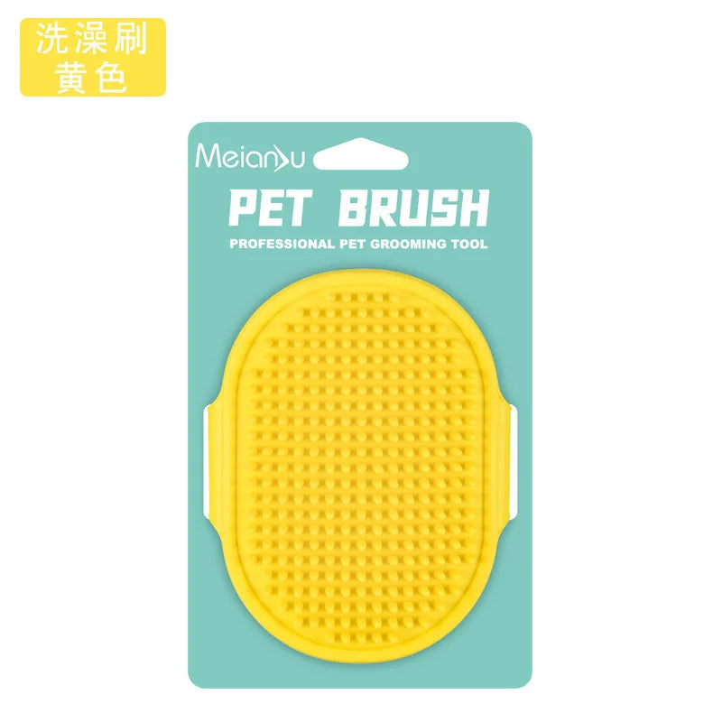 Portable, facile à nettoyer, parfait pour les chiens et les chats ! Brosse de toilettage pour animaux, brosse polyvalente pour le bain et le massage -