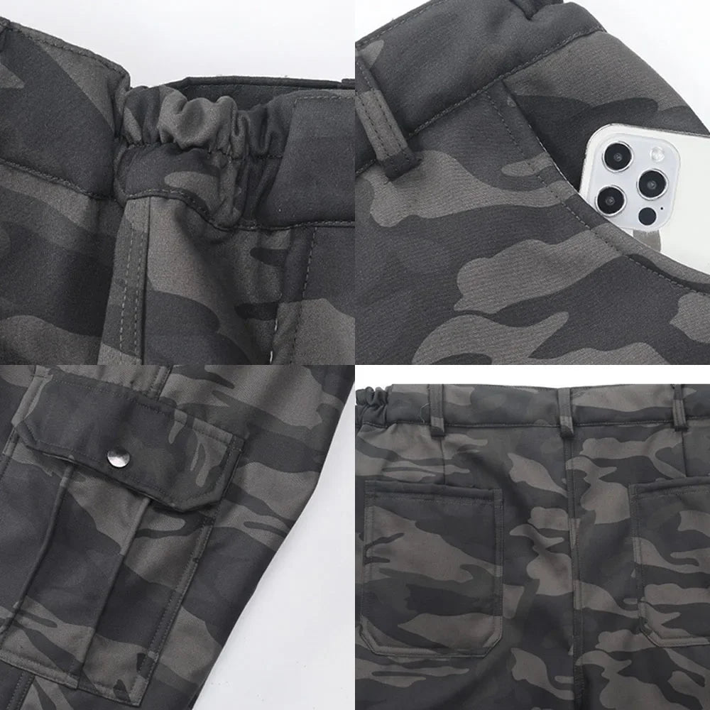 Men's Sets Winter Jackets and Pants Thicken Fluff Lining Warm Puffer Jacket Outdoor Pants Windproof Climbing Ski 2 Pcs