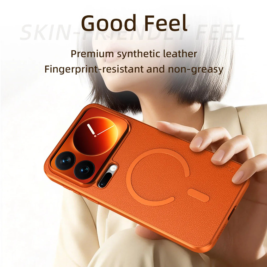 For Xiaomi 18 17 Pro Max Case Magnetic Premium Leather Skin-friendly Shockproof Cover For Mi18 Pro Max Shockproof Bumper Funda